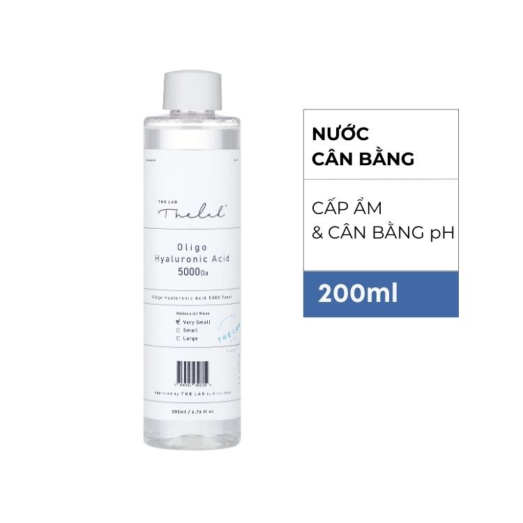 NƯỚC CÂN BẰNG CẤP ẨM DÀNH CHO DA KHÔ NHẠY CẢM THE LAB OLIGO HA 5000Da TONER 200ml