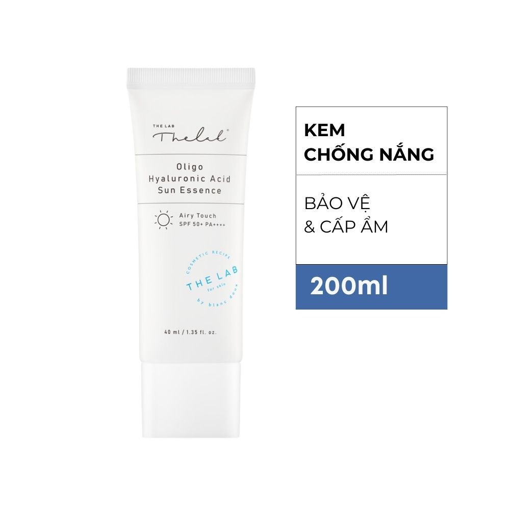 KEM CHỐNG NẮNG CẤP ẨM DÀNH CHO DA KHÔ và DA NHẠY CẢM THE LAB OLIGO HA SUN ESSENCE SPF50+ PA++++ 40ml