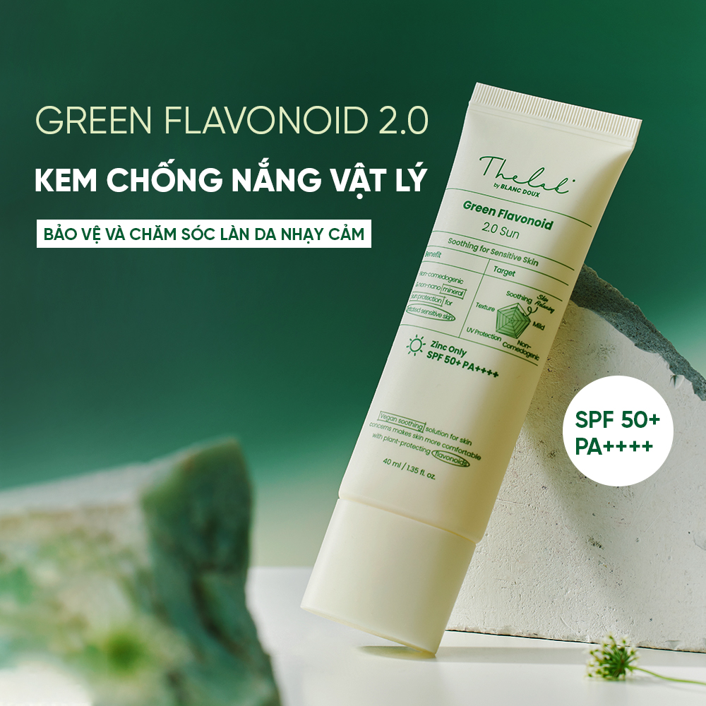 KEM CHỐNG NẮNG VẬT LÝ CHO DA NHẠY CẢM THE LAB GREEN FLAVONOID 2.0 SUN – 40ML