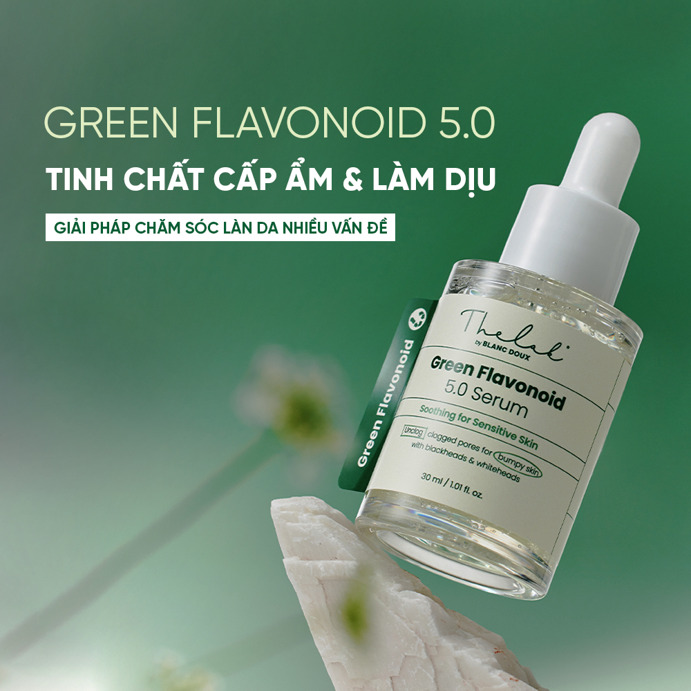 TINH CHẤT CẤP ẨM & LÀM DỊU DA THE LAB GREEN FLAVONOID 5.0 SERUM – 50ML